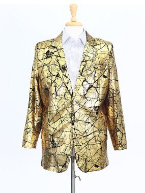 Cloudstyle 44S Beige Blazer Sport Coat Jacket 2-Button Solid M008